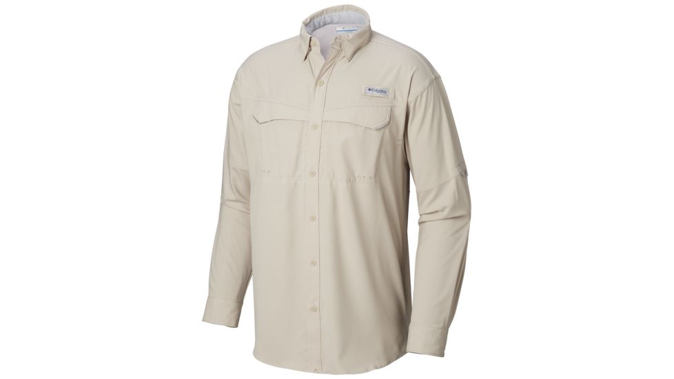 Columbia Low Drag Offshore Long Sleeve Shirt - Mens, Fossil, Medium, 1450041160-M