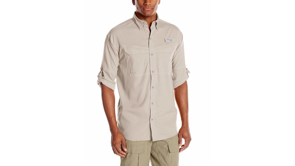 Columbia Low Drag Offshore Long Sleeve Shirt - Mens, Fossil, Medium, 1450041160-M