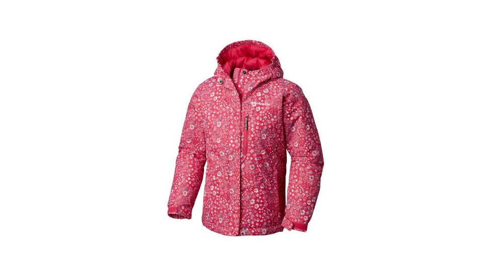 Columbia Magic Mile Jacket - Girls, Cactus Pink Floral Print, 4T, 1753942612-4T