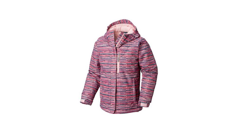 Columbia Magic Mile Jacket - Girls, Rosewater Digi Lines Print, Extra Large, 1753941686-XL