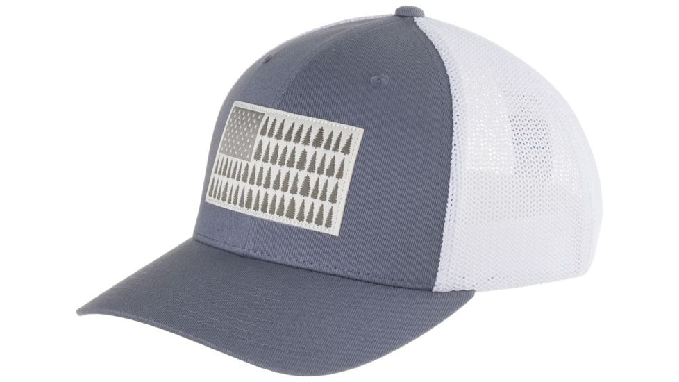Columbia Mesh Ball Cap-Grey Ash/Tree Patch-L/XL