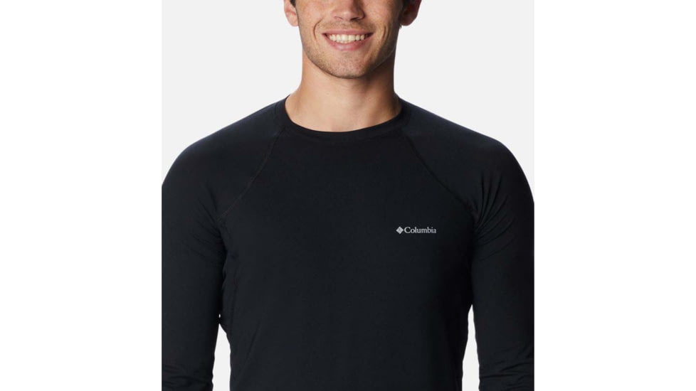 Columbia Midweight Stretch Long Sleeve Top - Mens, Black, Large, 1638591-011-L