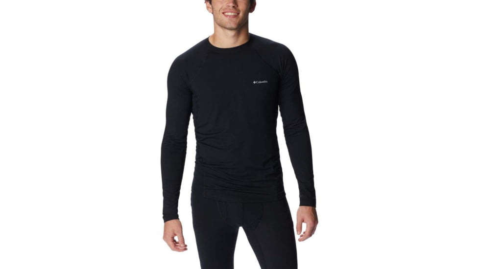 Columbia Midweight Stretch Long Sleeve Top - Mens, Black, Large, 1638591-011-L