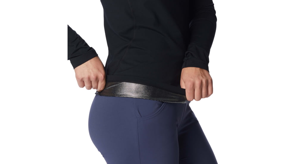 Columbia Midweight Stretch Long Sleeve Top - Womens, Black, Large, 1639021-011-L