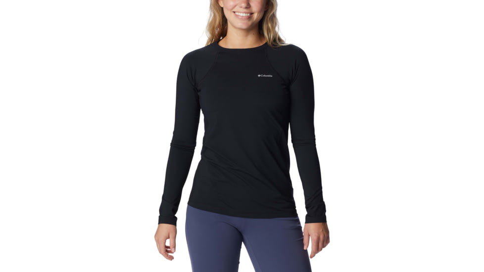 Columbia Midweight Stretch Long Sleeve Top - Womens, Black, Large, 1639021-011-L
