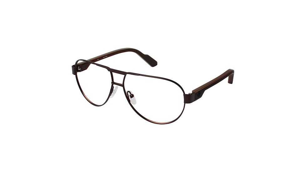 Columbia MOUNT JACKSON Single Vision Prescription Eyeglasses - Frame BROWN/BLACK, Size 57/12mm CBMTJACKSON02