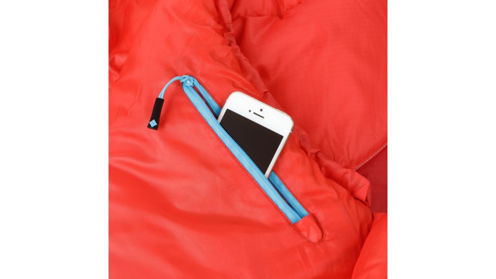 Columbia Mount Tabor 10F Mummy Sleeping Bag, Red/White, Regular, 30647