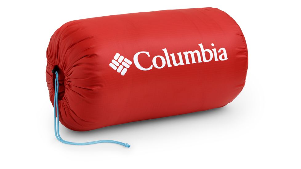 Columbia Mount Tabor 10F Mummy Sleeping Bag, Red/White, Regular, 30647