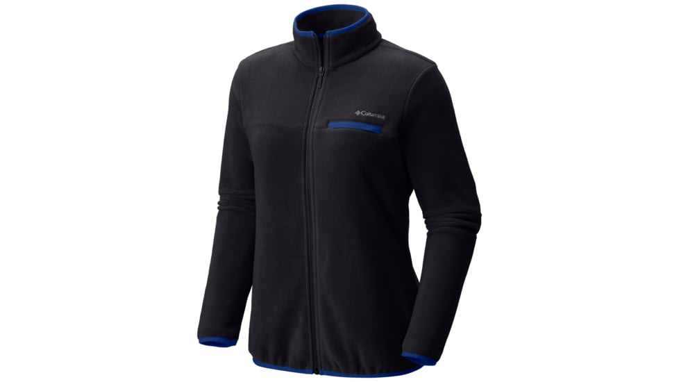 Columbia Mountain Crest Full Zip Jacket - Women's-Black/Dynasty-X-Small