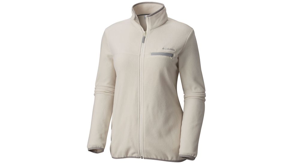 Columbia Mountain Crest Full Zip Jacket - Womens, Chalk, Columbia Grey, Large, 1740501191-L