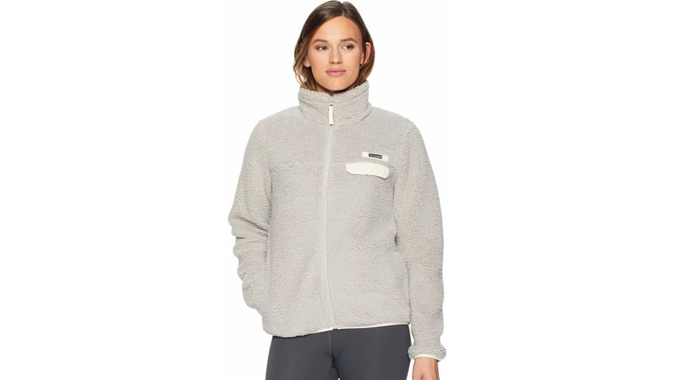 Columbia Mountain Side Heavyweight Fleece FZ, Flint Grey, Light Bisque, Extra Small - Womens, 1730401027-XS