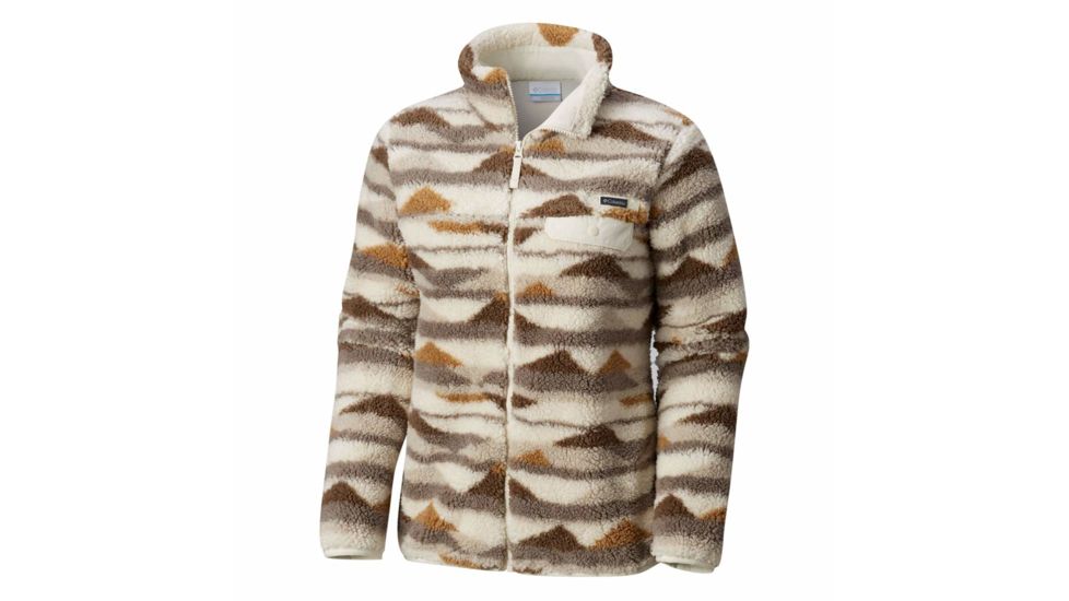 Columbia Mountain Side Heavyweight Fleece FZ, Light Bisque Print, Extra Small - Womens, 1730401106-XS
