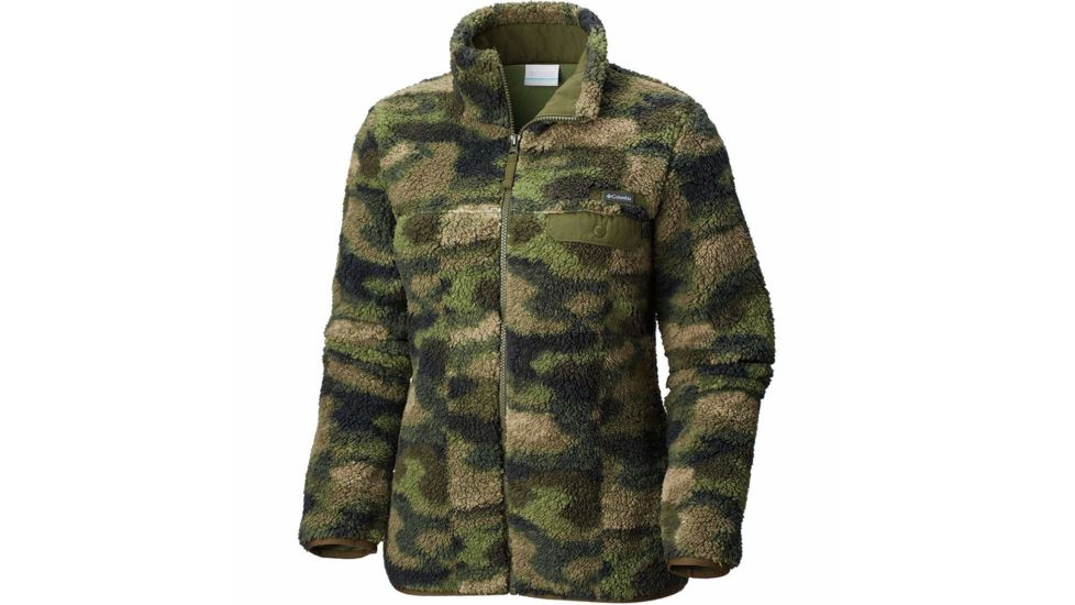 Columbia Mountain Side Heavyweight Fleece FZ, Peatmoss Camo, Extra Small - Womens, 1730401213-XS