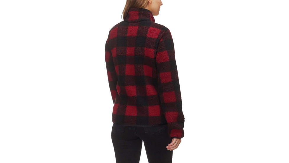 Columbia Mountain Side Heavyweight Fleece FZ, Red Element Buffalo Check, S - Womens, 1730401624-S