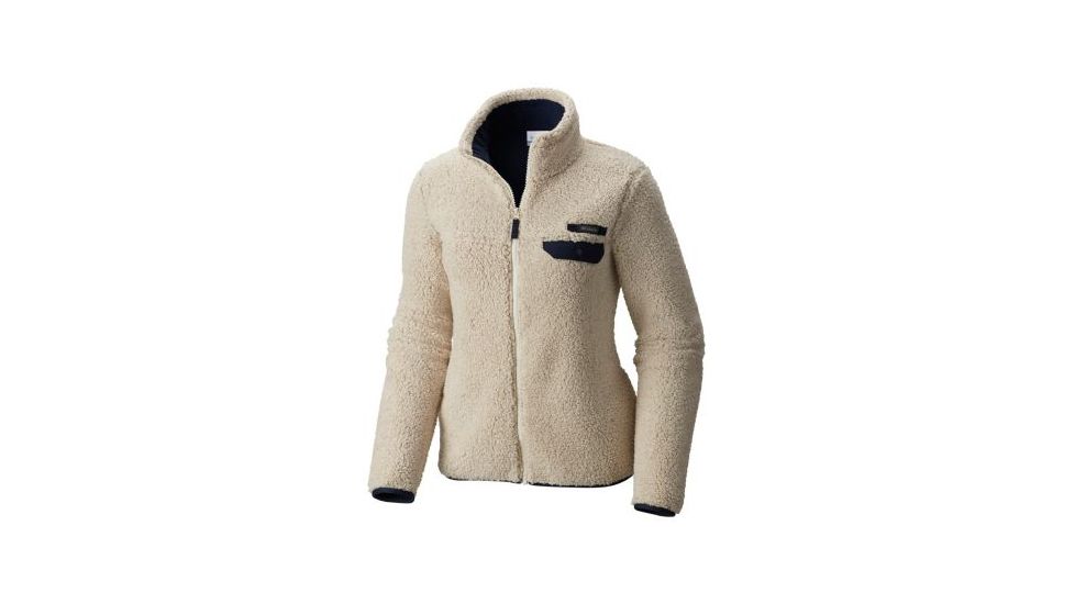 Columbia Mountain Side Heavyweight Fleece FZ - Womens, Chalk/Collegiate Navy, Medium, 1730401193-M