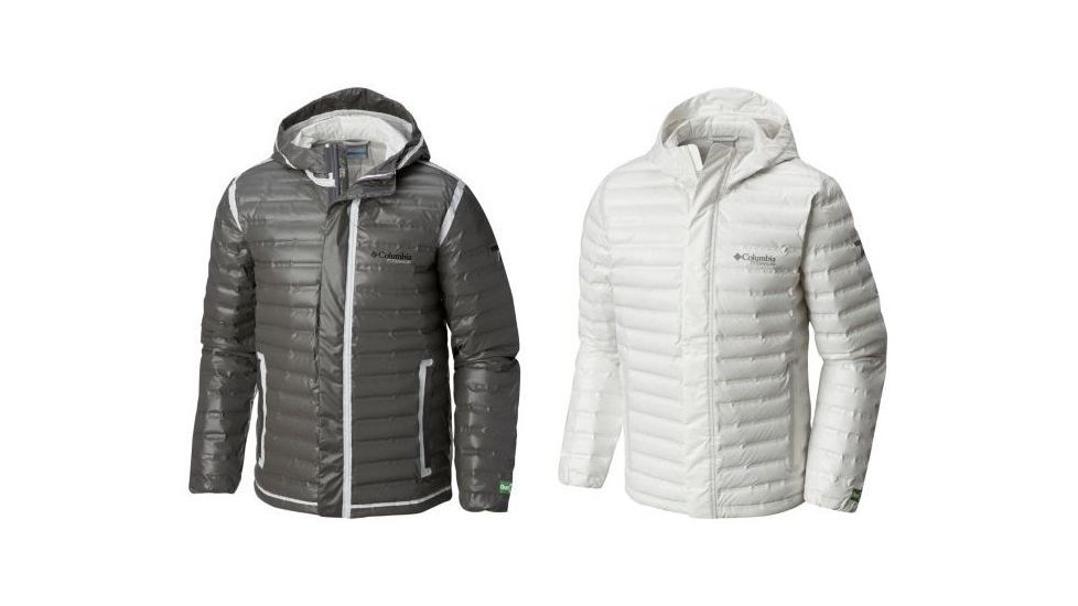 Columbia OutDry Ex Eco Down Jacket - Mens, Bamboo Charcoal, White Undyed