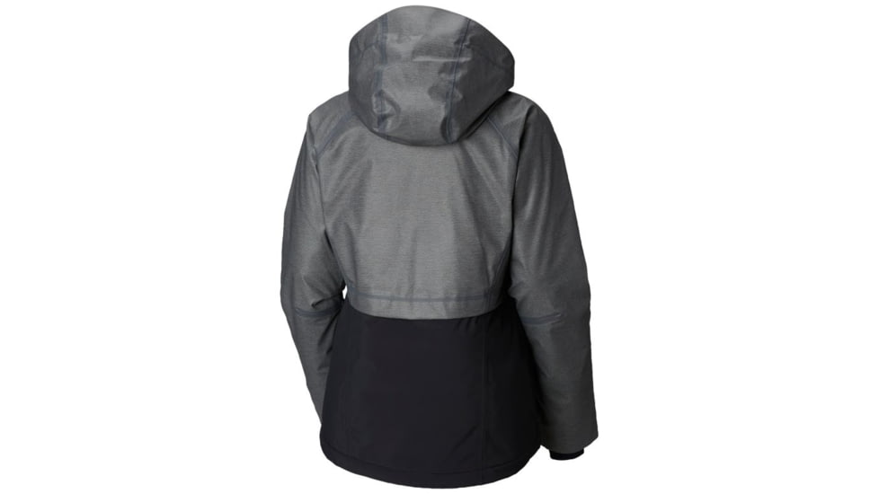 Columbia OutDry Glacial Hybrid Jacket, Charcoal Heather, Black, Extra Small - Womens, 1798471030-XS