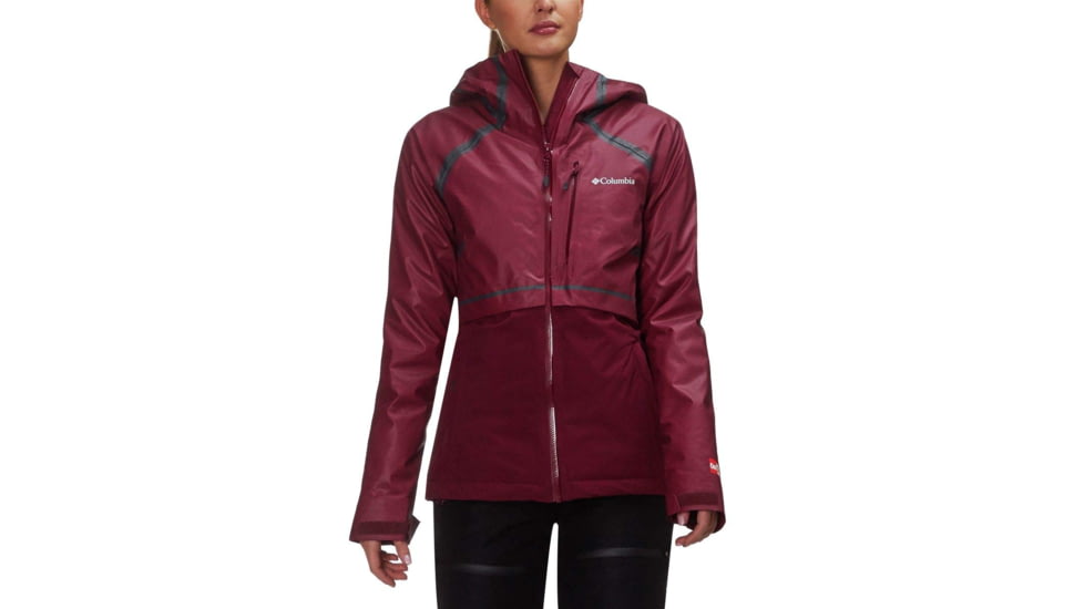 Columbia OutDry Glacial Hybrid Jacket, Rich Wine Heather, Rich Wine, XL - Womens, 1798471624-XL