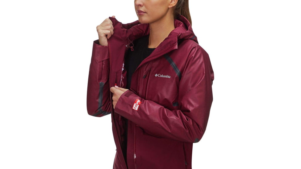 Columbia OutDry Glacial Hybrid Jacket, Rich Wine Heather, Rich Wine, XL - Womens, 1798471624-XL