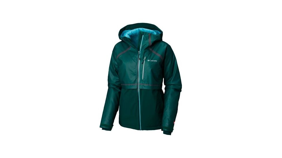 Columbia OutDry Glacial Hybrid Jacket - Womens, Dark Ivy Heather, Dark Ivy, Large, 1798471398-L