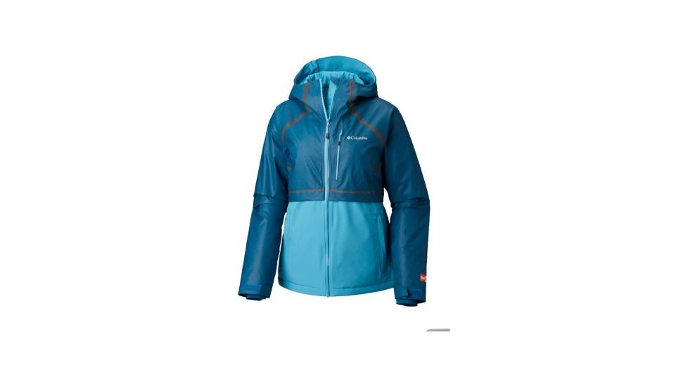 Columbia OutDry Glacial Hybrid Jacket - Womens, Lagoon Heather/Beta, Extra Small, 1798471457-XS