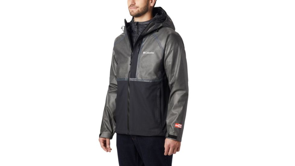 Columbia OutDry Rogue Interchange Jacket, Charcoal, Charcoal Heather, 2XL - Mens, 1798711030-XXL