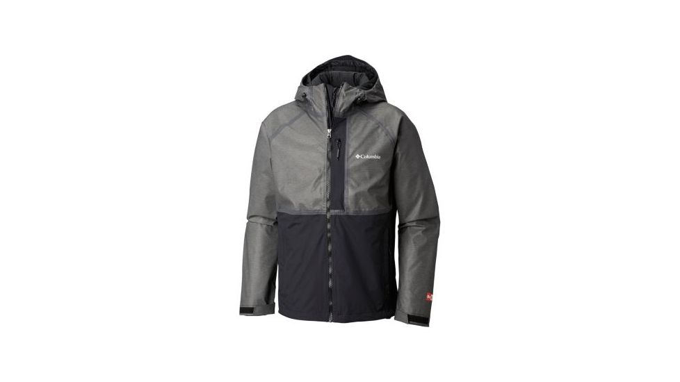 Columbia OutDry Rogue Interchange Jacket - Mens, Charcoal/Charcoal Heather, Extra Large, 1798711030-XL