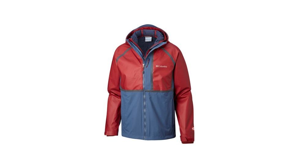 Columbia OutDry Rogue Interchange Jacket - Mens, Dk Mtn, Red Element Hthr, Large, 1798711478-L