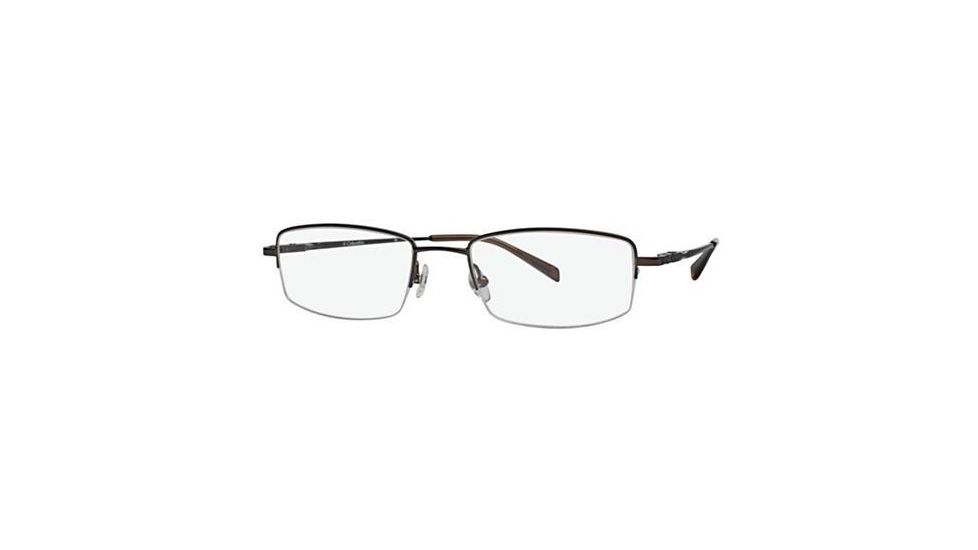 Columbia Panther Ridge 105 Single Vision Prescription Eyeglasses - Frame Brown Gloss, Size 52/19mm CBPNTHRRDG10502