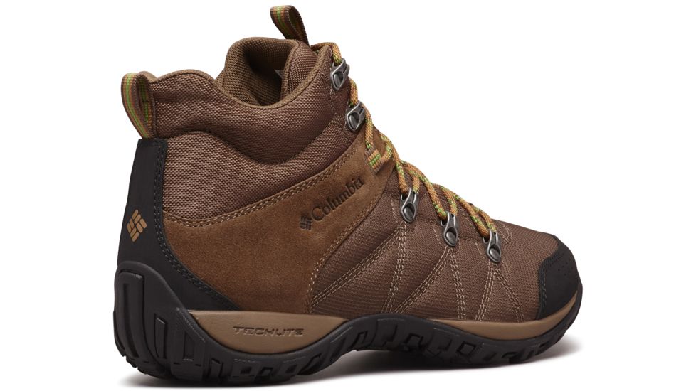 Columbia Peakfreak Venture Mid LT Hiking Boots - Mens, Dark Brown/Clean Green, Medium, 8, 1718151202-8