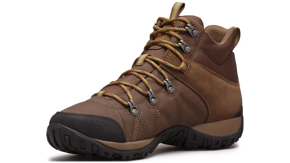 Columbia Peakfreak Venture Mid LT Hiking Boots - Mens, Dark Brown/Clean Green, Medium, 8, 1718151202-8