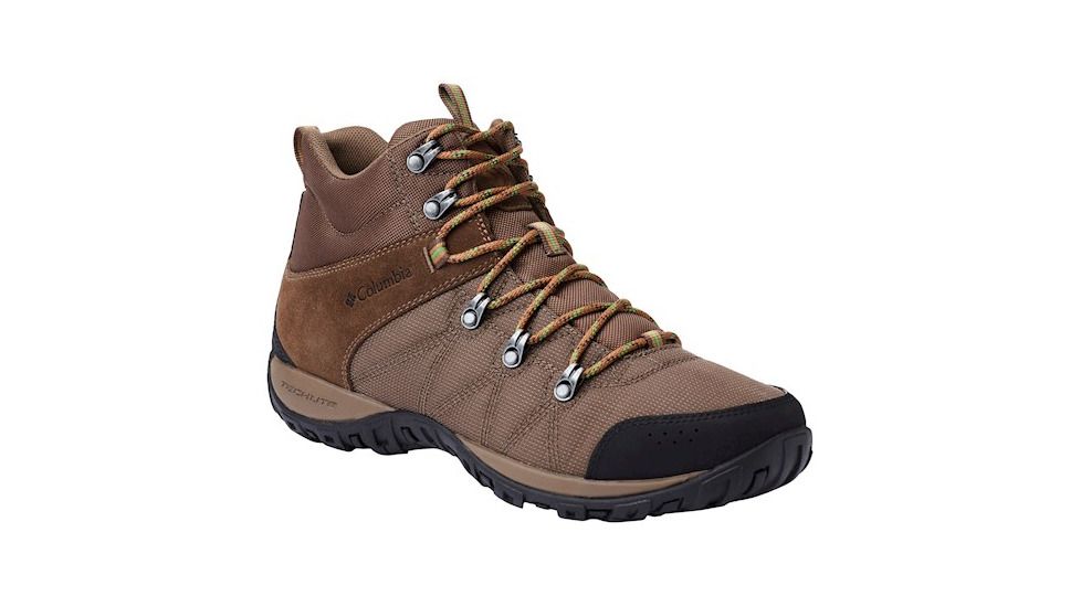 Columbia Peakfreak Venture Mid LT Hiking Boots - Mens, Dark Brown/Clean Green, Medium, 8, 1718151202-8