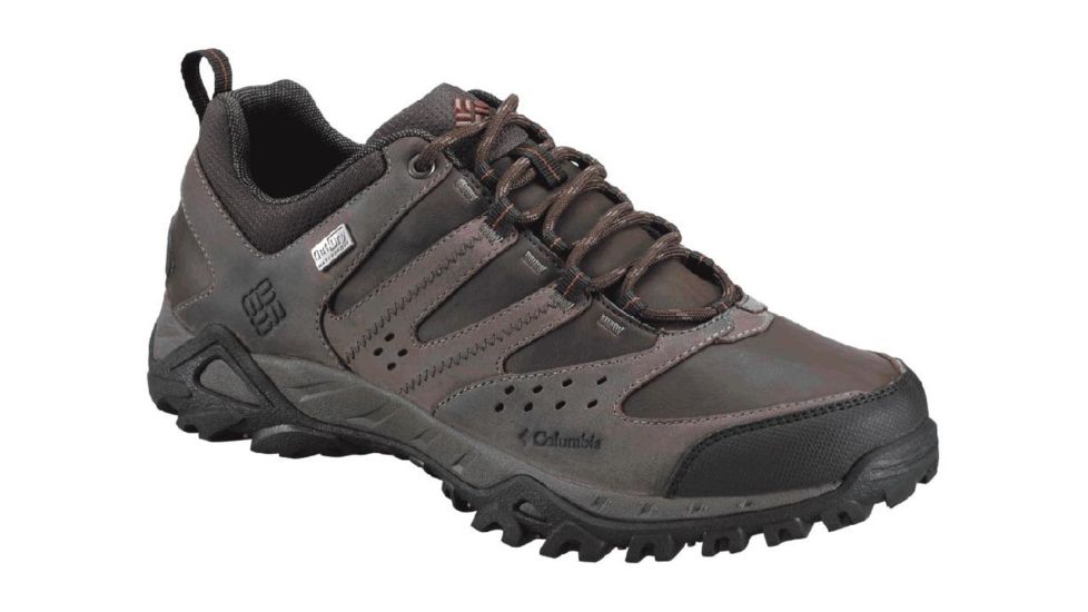 PeakFreak XCRSN Leather OutDry Hiking Shoe - Mens-Mud/Cedar-Medium-10 US