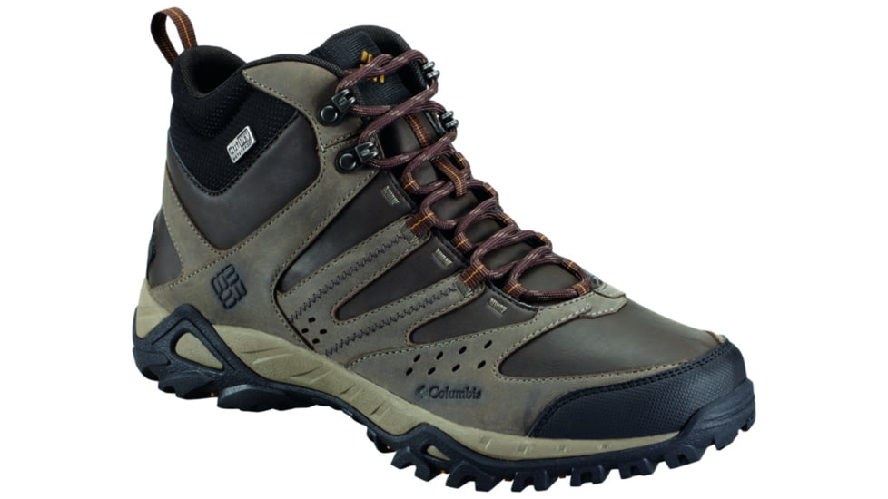 PeakFreak XCRSN Mid Leather OutDry Hiking Boot - Mens-Mud/Caramel-Medium-8.5
