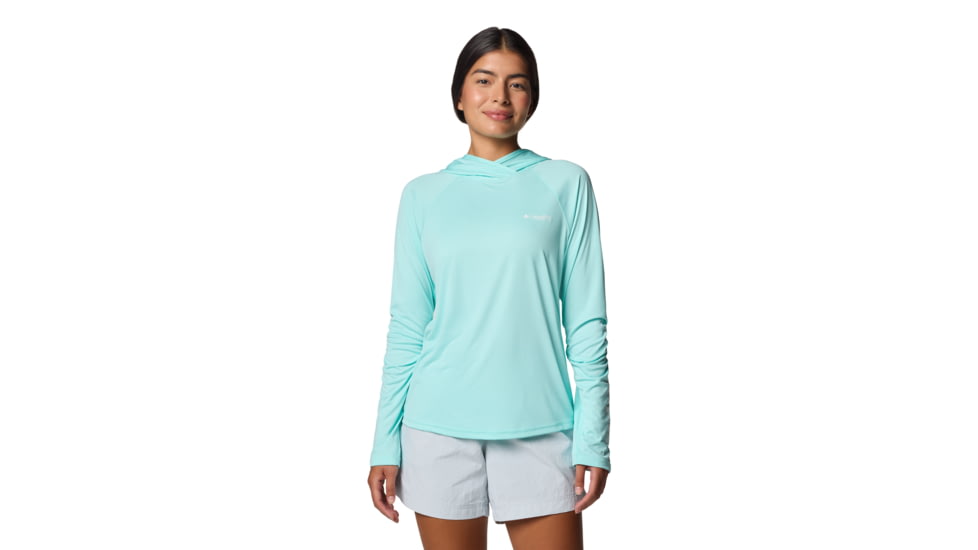 Columbia PFG Tidal Tee II Hoodie - Womens, Gulf Stream, S, 2113691-499-S