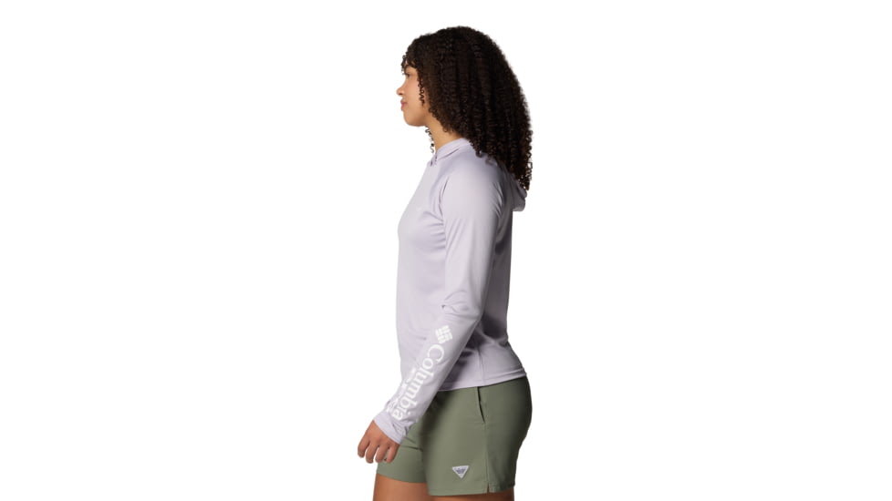 Columbia PFG Tidal Tee II Hoodie - Womens, Lavender Pearl, M, 2113691-551-M
