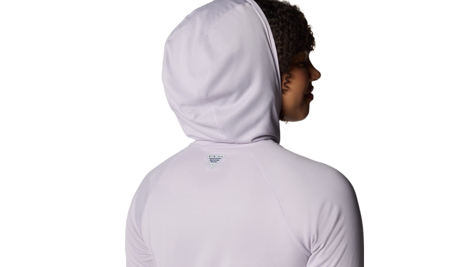 Columbia PFG Tidal Tee II Hoodie - Womens, Lavender Pearl, M, 2113691-551-M