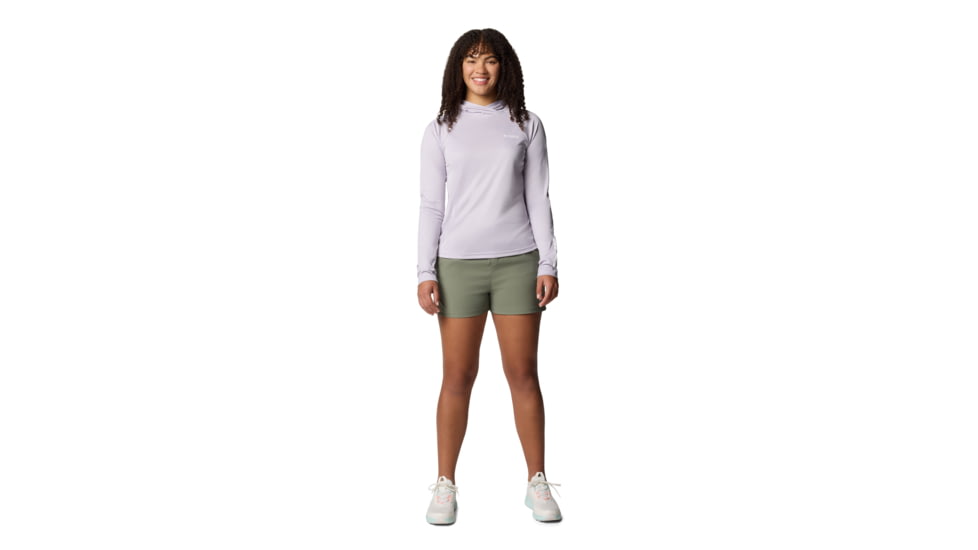 Columbia PFG Tidal Tee II Hoodie - Womens, Lavender Pearl, M, 2113691-551-M