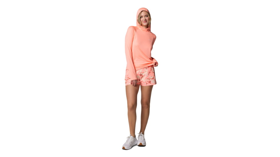 Columbia PFG Tidal Tee II Hoodie - Womens, Tiki Pink, S, 2113691-807-S