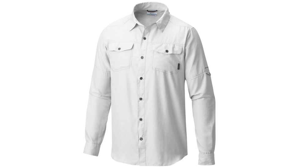 Columbia Pilsner Peak II Long Sleeve - Men's -White-X-Large