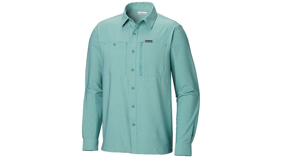 Columbia Pilsner Peak IV Long Sleeve Shirt - Mens, Copper Ore Heather, Large, 1838831344-L