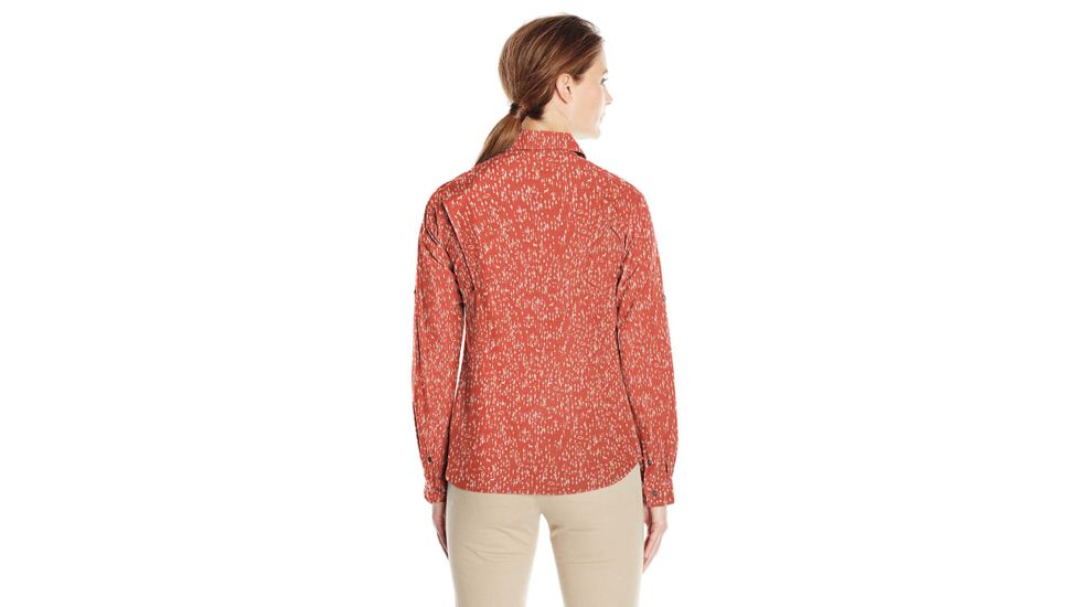 Columbia Pilsner Peak Stripe Long Sleeve Shirt - Womens, Tuscan Tree Bark Convo Prt, L, 1654481851L