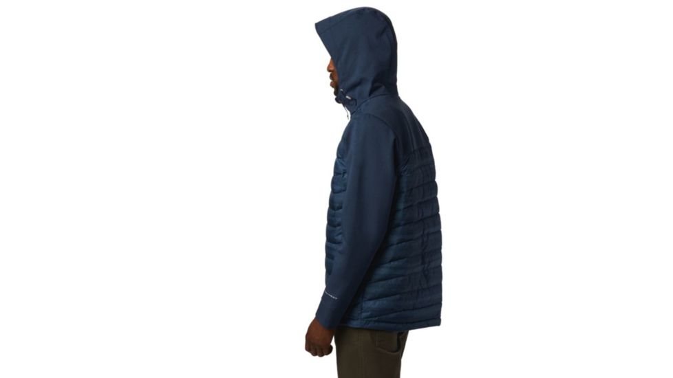 Columbia Powder Lite Hybrid Jacket - Mens, Collegiate Navy Heather Stripe Print, Small, 1864631464-S