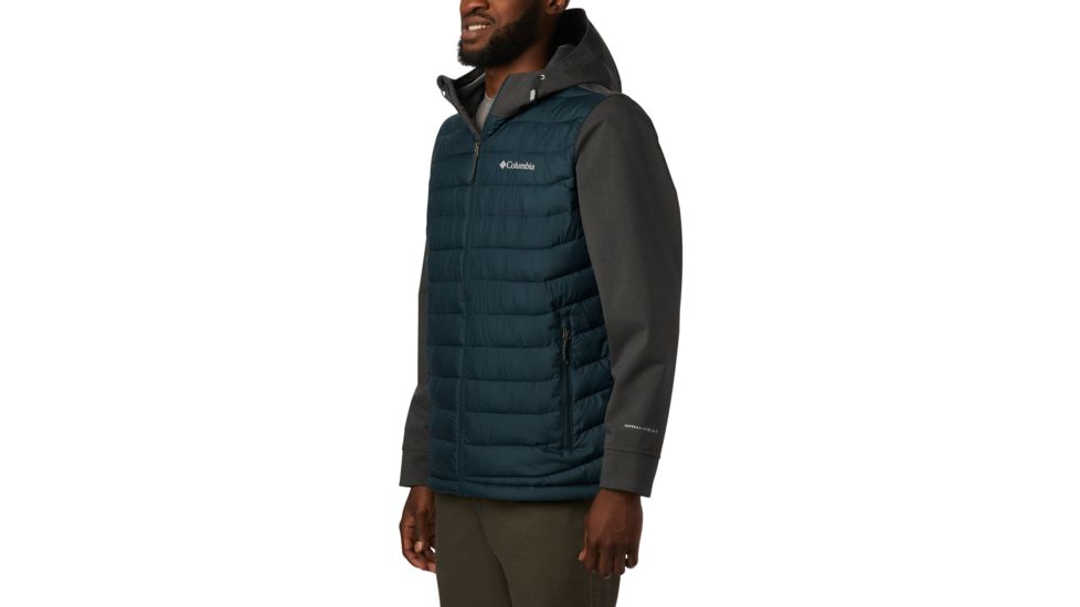 Columbia Powder Lite Hybrid Jacket - Mens, Night Shadow, Shark Heather, Small, 1864631494-S