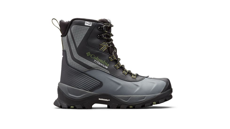 Columbia Powderhouse Titanium Omni-Heat 3D OutDry Boot - Mens, Black/Mosstone, 8 US, Medium, 1791181010-8