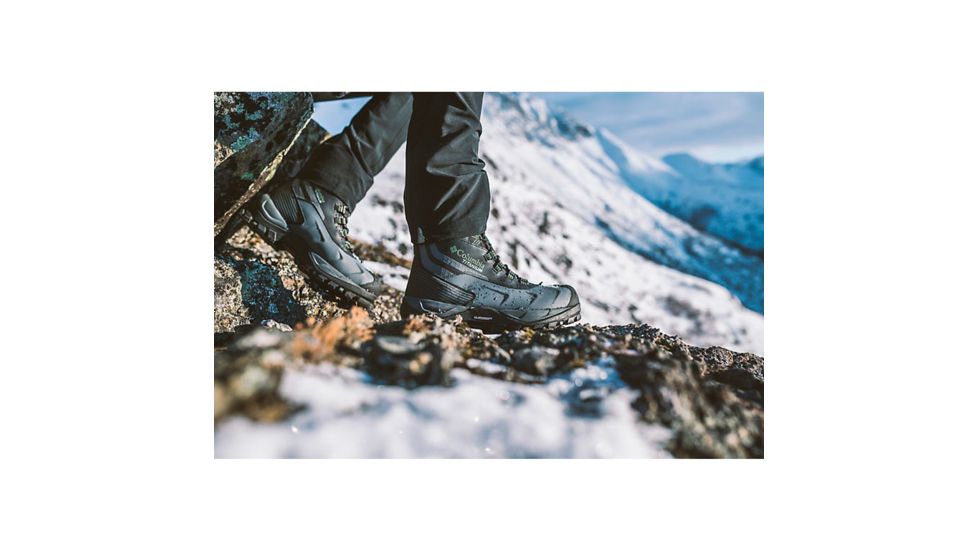 Columbia Powderhouse Titanium Omni-Heat 3D OutDry Boot - Mens, Black/Mosstone, 8 US, Medium, 1791181010-8