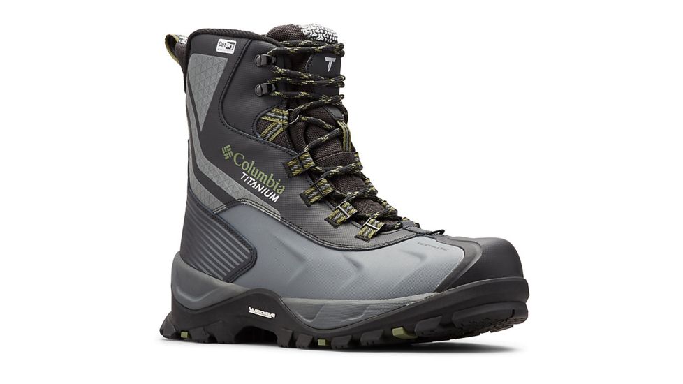 Columbia Powderhouse Titanium Omni-Heat 3D OutDry Boot - Mens, Black/Mosstone, 8 US, Medium, 1791181010-8