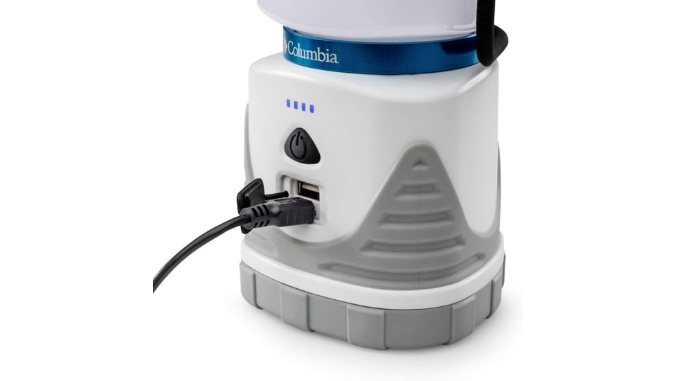 Columbia Rechargeable 750 Lumen Lantern, White/Grey, 50022