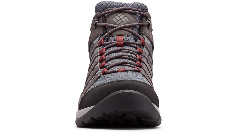 Columbia Redmond V2 Mid Waterproof Hiking Boots - Mens, Graphite, Red Jasper, Medium, 8, 1865081053-8