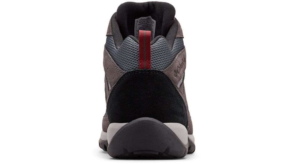 Columbia Redmond V2 Mid Waterproof Hiking Boots - Mens, Graphite, Red Jasper, Medium, 8, 1865081053-8